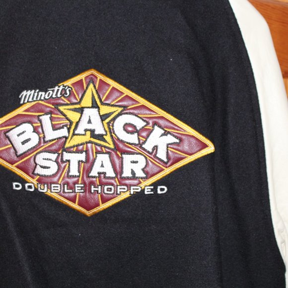 "BLACK STAR  Brewing"  Original Varsity Jacket XL - Picture 5 of 7